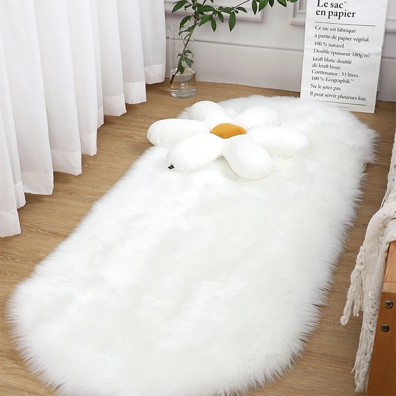 럭셔리 가짜 모피 깔개 거실 침실 침실 장식 깔개에 대 - Cowhide Rug Faux 리뷰 및 가격