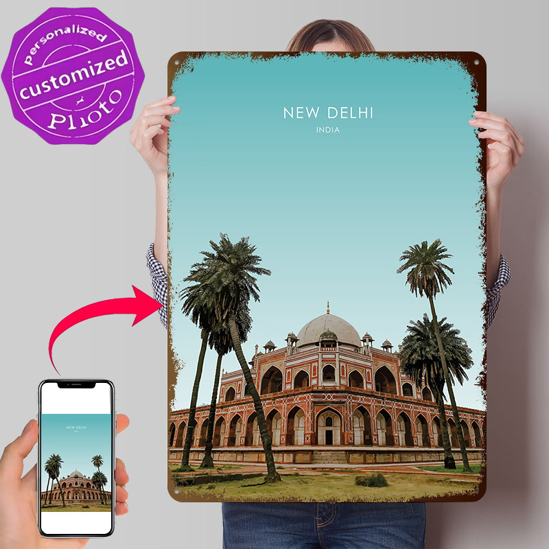 뉴델리 인도 아트워크 3D 프린팅 질감 포스터 맞춤형  - Home Decor Delhi 리뷰 및 가격