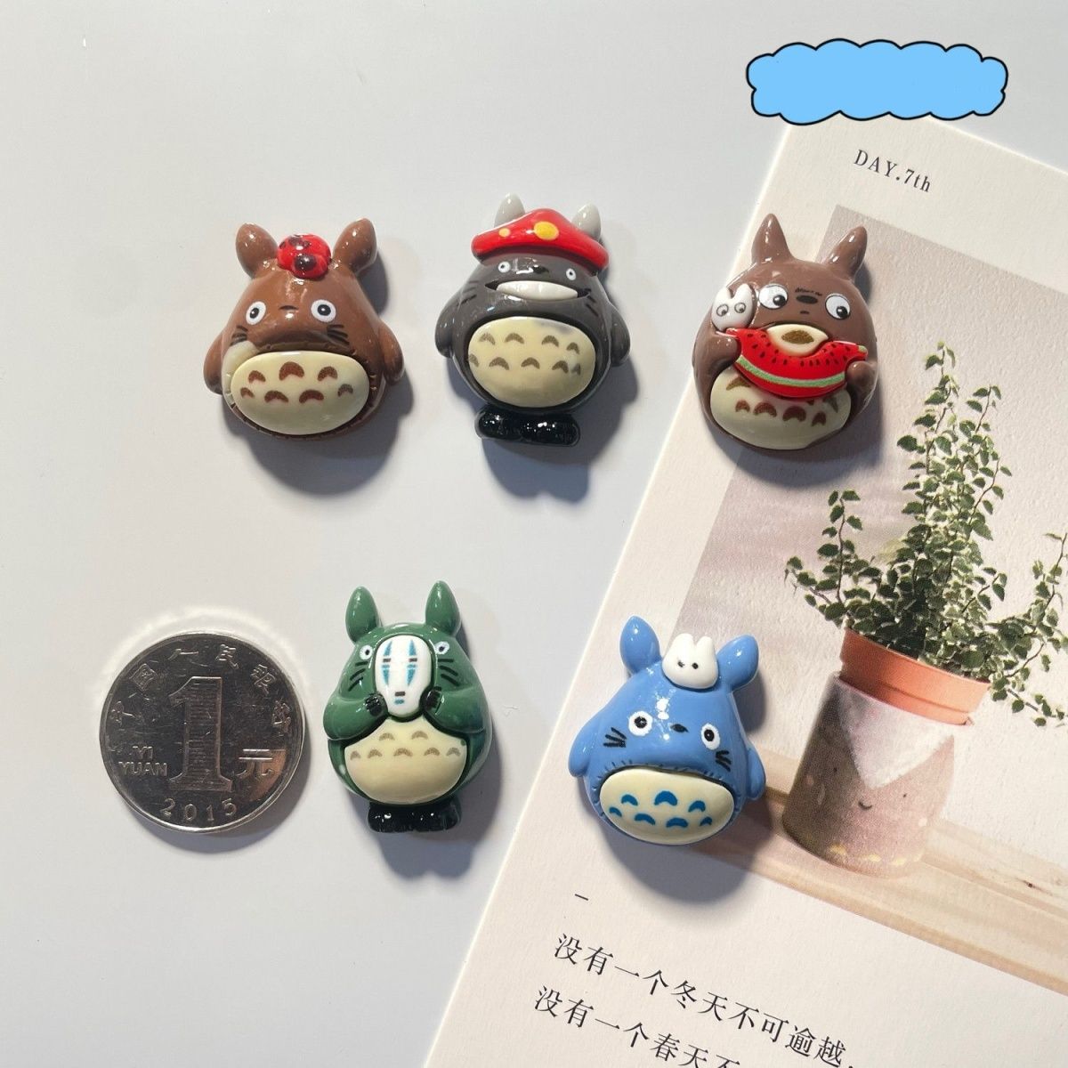 토토로 애니메이션 레진 냉장고 자석 귀여운 만화 캐릭터 - Home Decor Retailers 리뷰 및 가격